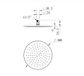Round Brass Shower Head 300mm Electroplated Gun Metal