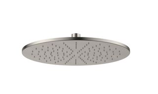 Round Brass Shower Head 300mm PVD Brushed Nickel