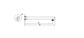 Star PVD Gun Metal Shower Arm Straight 300mm