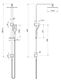 CHAO SHOWER COLUMN SET PVD BRUSHED NICKEL