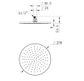 Star Round Chrome 250mm Shower Head