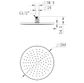 Star Round Matte Black 250mm Shower Head