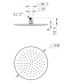 Star PVD Brushed Bronze Shower Head 250mm
