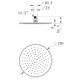 Star PVD Brushed Nickel Shower Head 250mm