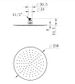 Star PVD Champagne Shower Head 250mm