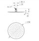 Star Gun Metal Shower Head 250mm