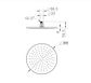 Round Brass Shower Head 300mm Electroplated Antique Brass