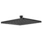 MN BRASS SQUARE SHOWER HEAD 200MM ELECTROPLATED MATT BLACK