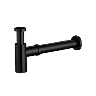 MN ELECTROPLATED MATT BLACK 40MM BOTTLETRAP TO SUIT 32MM WASTE