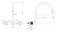 Cadence 1/4 Turn Matte Black Wall Sink Set
