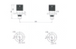 Cadence 1/4 Turn Brushed Nickel Wall Top Assemblies