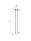 Star Electroplated Gun Metal Ceiling Dropper 300mm
