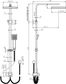 CHAO Renovator Square Chrome Combination Shower Rail Set