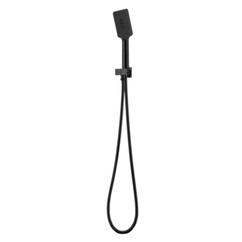 Chao Square Matte Black Handshower on Bracket