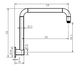 Star PVD Champagne High Rise Shower Arm 350mm