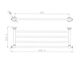 Medoc Towel Shelf Brushed Nickel