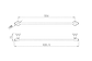 Medoc Single 600 Towel Rail Chrome