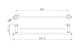 Medoc Double 600 Towel Rail Chrome