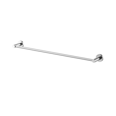 Star Electroplated Brushed Chrome Single Towel Rail 600mm