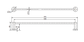 Star Brushed Nickel Single Towel Rail 600mm