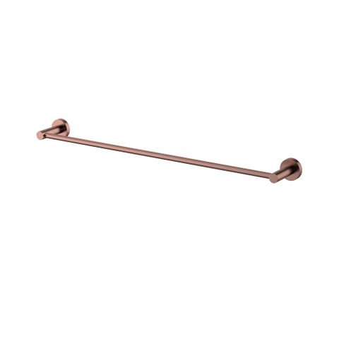 Star PVD Champagne Single Towel Rail 600mm