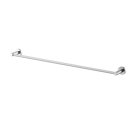 Star Electroplated Brushed Chrome Single Towel Rail 750mm