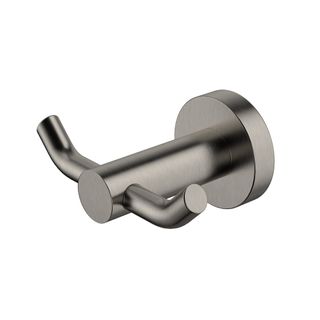 Star PVD Brushed Nickel Robe Hook Double
