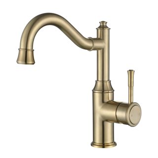 Montpellier Shepherd's Crook High Rise Basin Mixer Pvd Brushed Bronze
