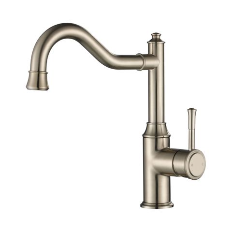 Montpellier Shepherd's Crook Kitchen Mixer Pvd Brushed Nickel