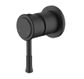 Montpellier Small Backplate Shower Mixer Electroplated Matt Black