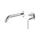 Star Mini Brushed Chrome 35mm Small Backplate Wall Combination