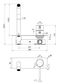 Star Mini Antique Brass 35mm Wall Combination