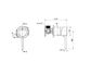 Star Mini Antique Brass Shower Mixer 60mm Back Plate