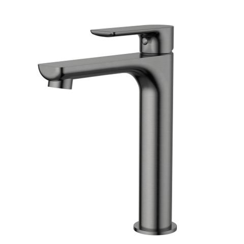 Nova Mid Rise Basin Mixer Electroplated Gun Metal