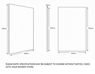 Laundry - Matte White Side Panel 720*320*18mm