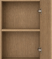 Laundry - Natural Oak Single Door Overhead Cabinet 300*320*720