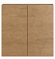 Laundry - Natural Oak Double Door Overhead Cabinet 800*320*720