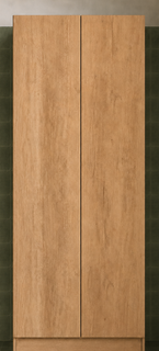 Laundry - Natural Oak Double Door Broom Closet 700*600*2200