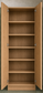 Laundry - Natural Oak Double Door Broom Closet 800*600*2200