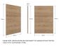 Laundry - Natural Oak Side Panel 720*320*18mm