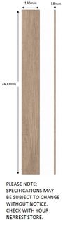 Laundry - Natural Oak Kicker 2400*140*18mm