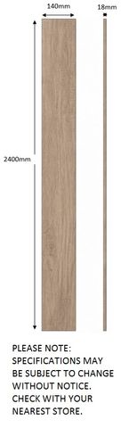 Laundry - Natural Oak Kicker 2400*140*18mm