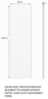 Laundry - Matte White Side Panel 2500*600*18mm