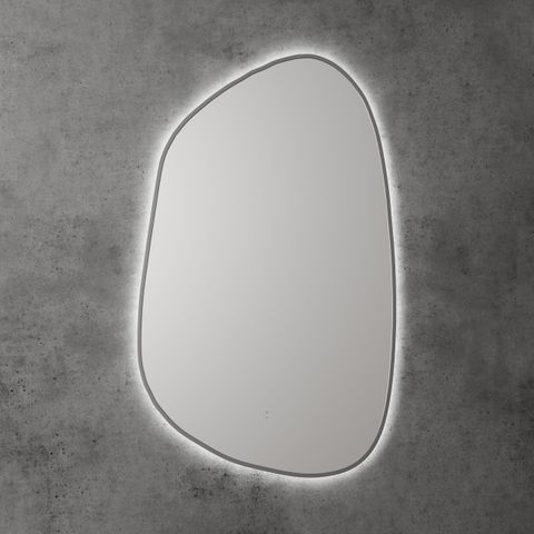 Tarcoola LED Mirror Gun Metal PVD Frame 553x903mm