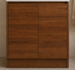 Clarke (Narrow) 750 Walnut Floor Mount Timber Laminate Vanity Cab