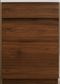 Blair Walnut Laminate Floormount Vanity with Ceramic Top