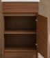 Blair Walnut Laminate Floormount Vanity with Ceramic Top