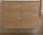 Clarke (Narrow) 600 Natural Oak Wall Hung Laminate Vanity Cab