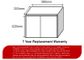 Clarke (Narrow) 600 Natural Oak Wall Hung Laminate Vanity Cab