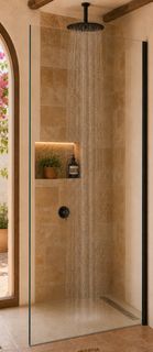 Frameless 1050x2090x10mm Tempered Glass Panel (No holes or cut outs)
